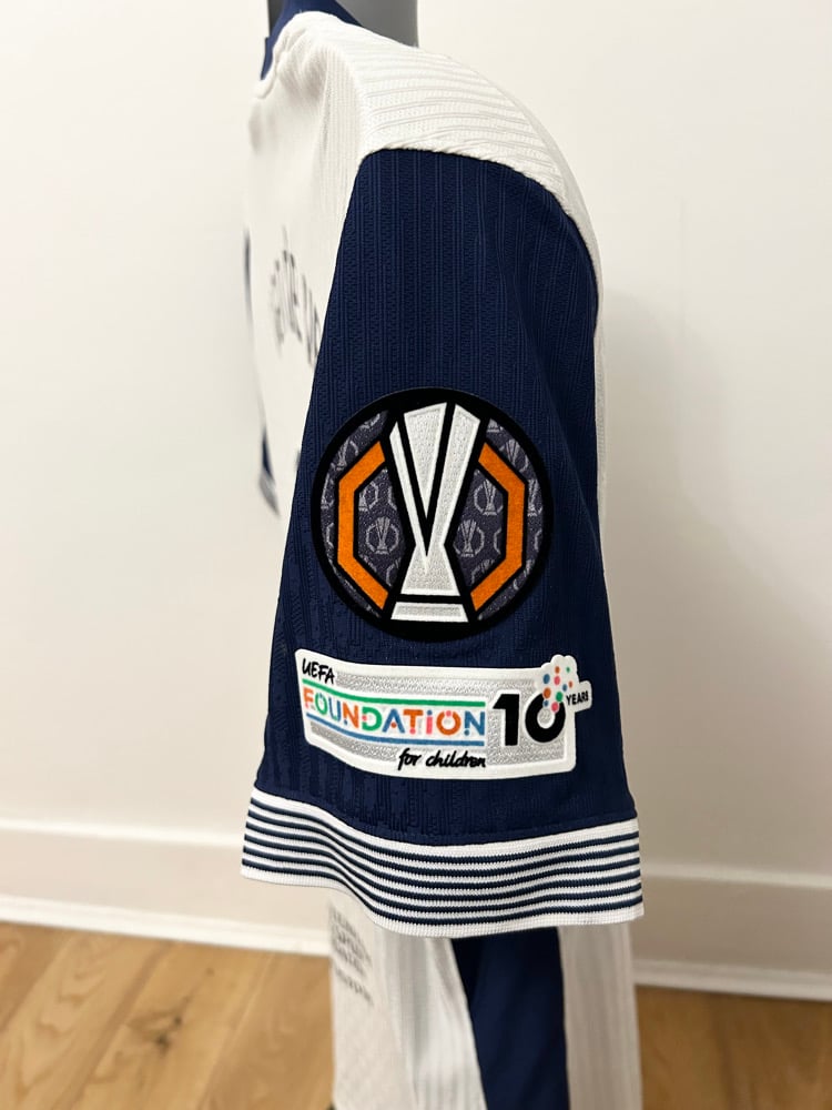 Image of Tottenham Hotspur “VAN DE VEN 37” Vaporknit 2024/25 Home Europa Final Shirt,  L