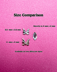 Image 2 of 18k Gold Bratz Doll Butterfly Tooth Charm