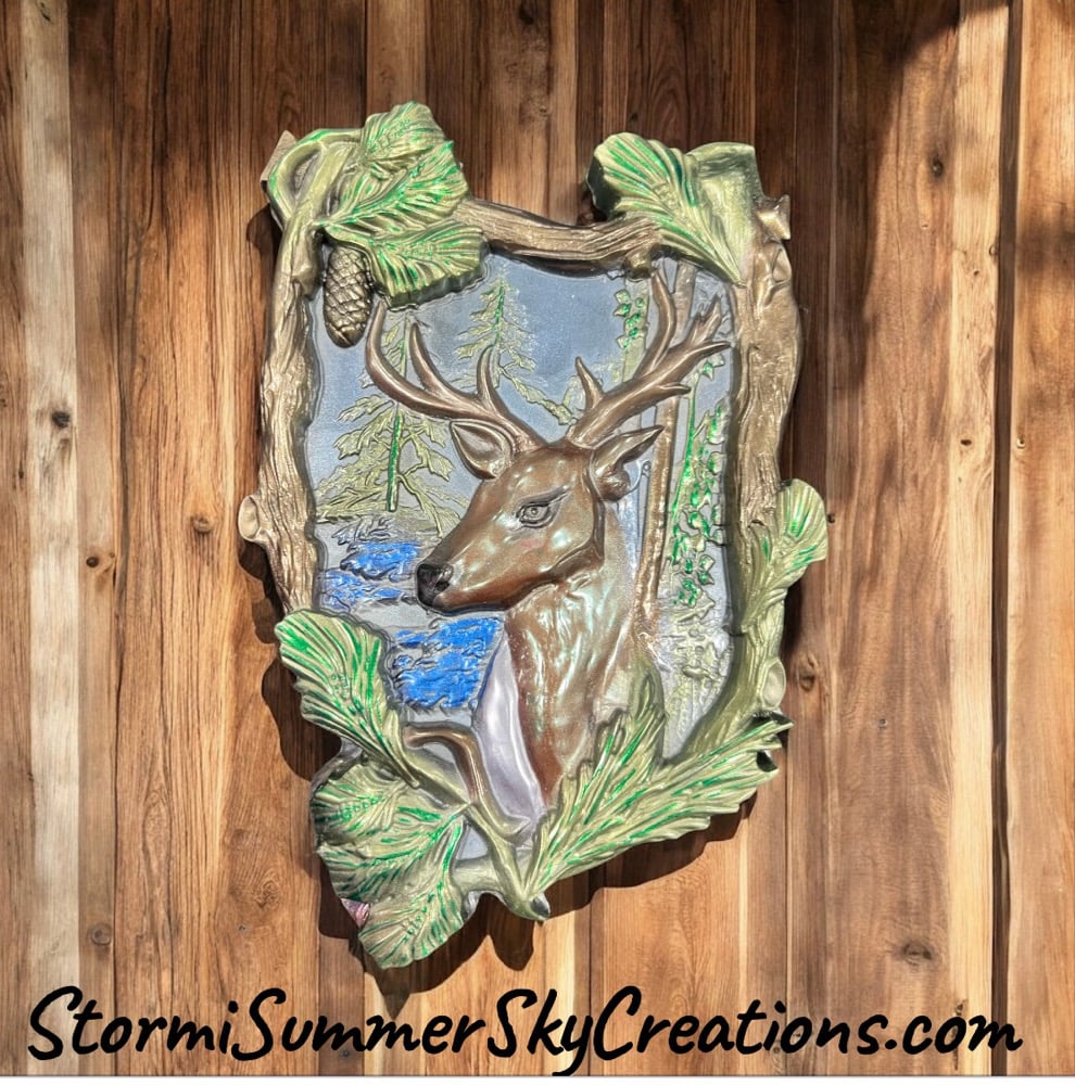 Image of Deer Plaque 1
