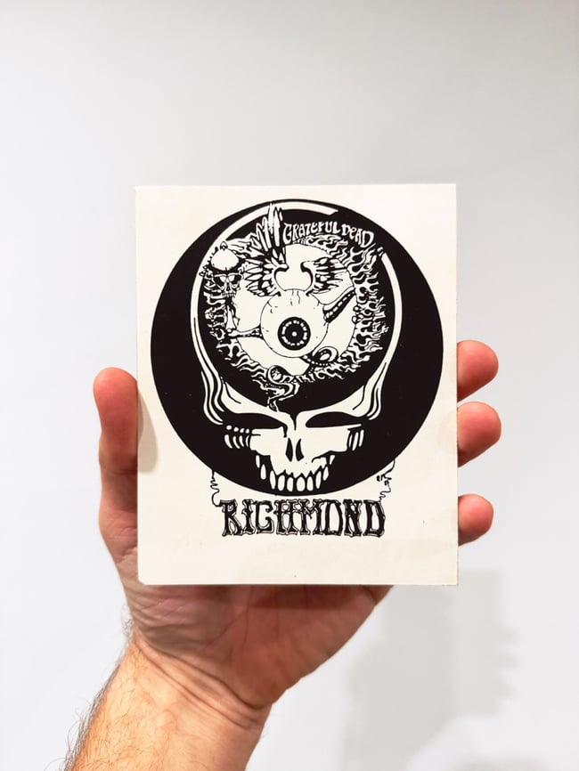 Gratef Dead 1985 Richmond 6” Sticker
