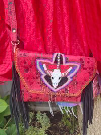 Image 1 of Barca Bag - red and black