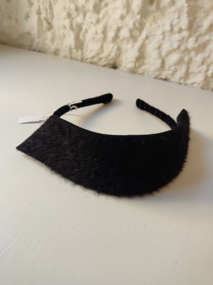 Image of Cerchietto onda feltro nero