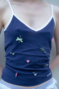 Image 3 of Charms Top (Navy)