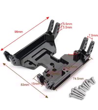Image 3 of Benedict Harry Aluminum Skid Plate for 1/10 RC Crawler Car Axial SCX10 AXI03004 Capra