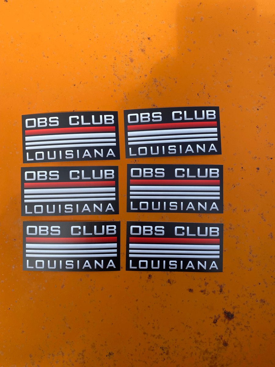 OBS Club badge Stickers | C/10 Club Louisiana
