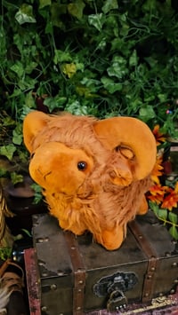 Image 3 of 👑The Armored Kingdom Baby SnuggleHorn Sheep Plushie 