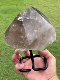 Image 17 of Smoky Quartz With Rainbows On Display Stand Statement Piece #1456