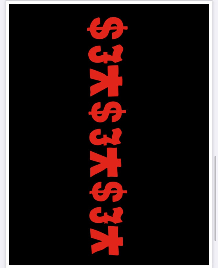 Image of Jesus on the TV Long Sleeve Black/White 