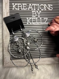 Image 3 of Starlit Tranquility Medium Hoops