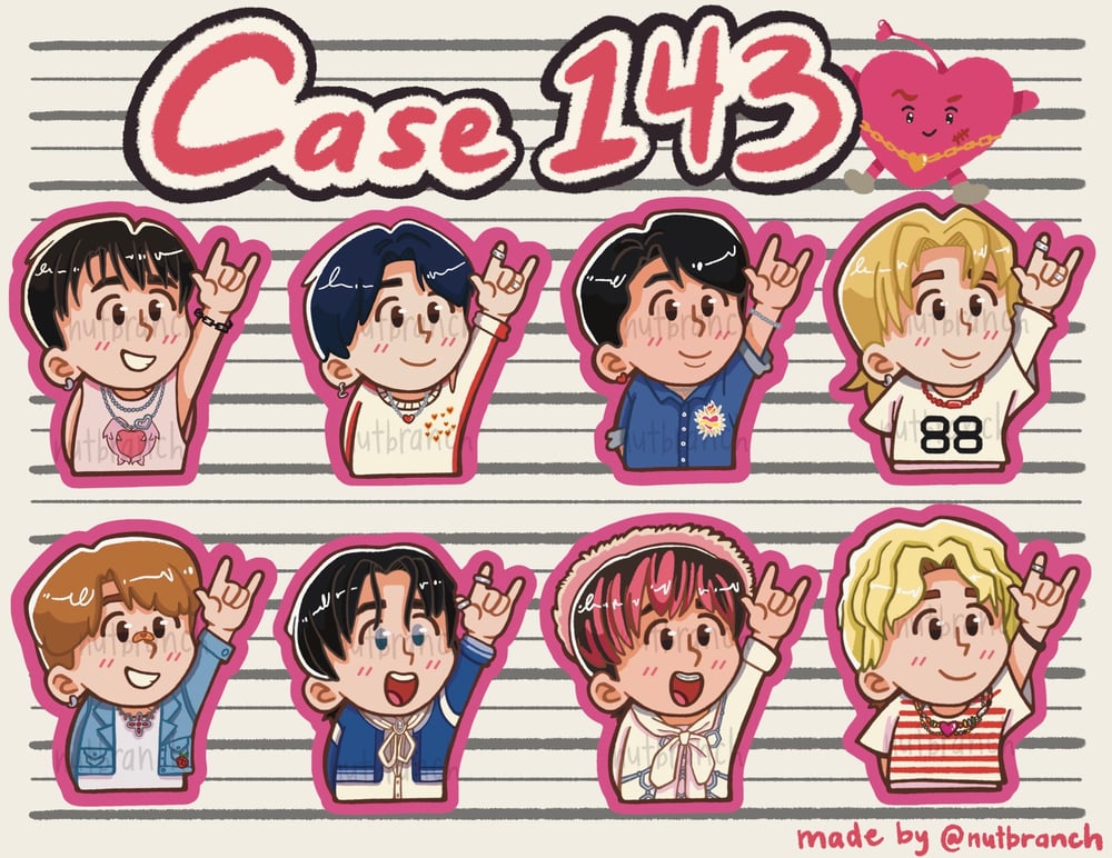 Image of Case 143 Stickers