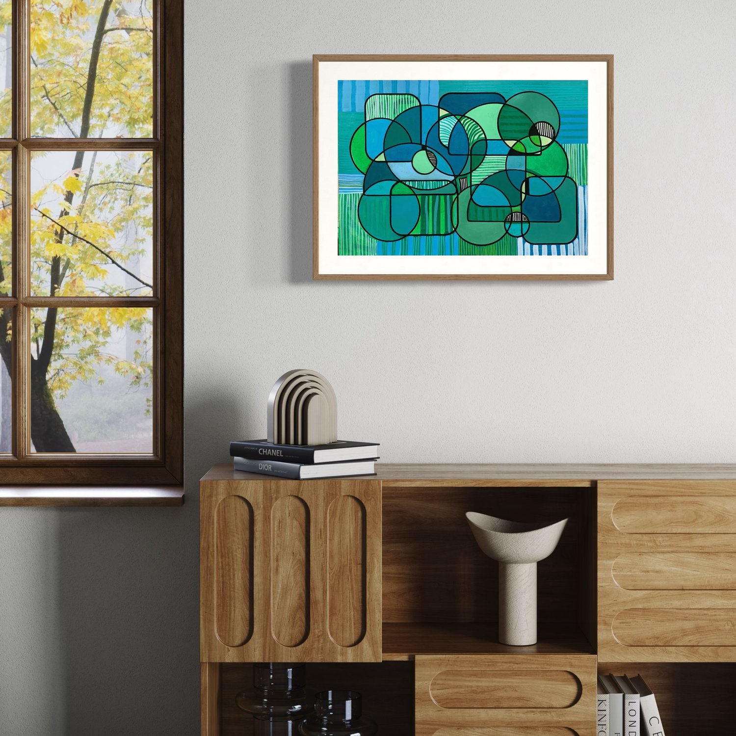 Image of 'Clear skies' Acrylic Painting on Thick Cotton Rag Paper