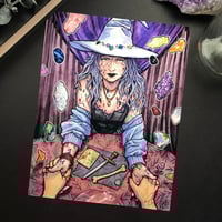 Image 1 of Gem Witch Watercolor Print