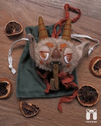 Image 2 of Krampus Textile Ornament | Handmade | Oatmeal