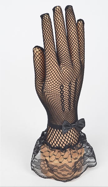 Image of Fishnet Ribbon Gloves