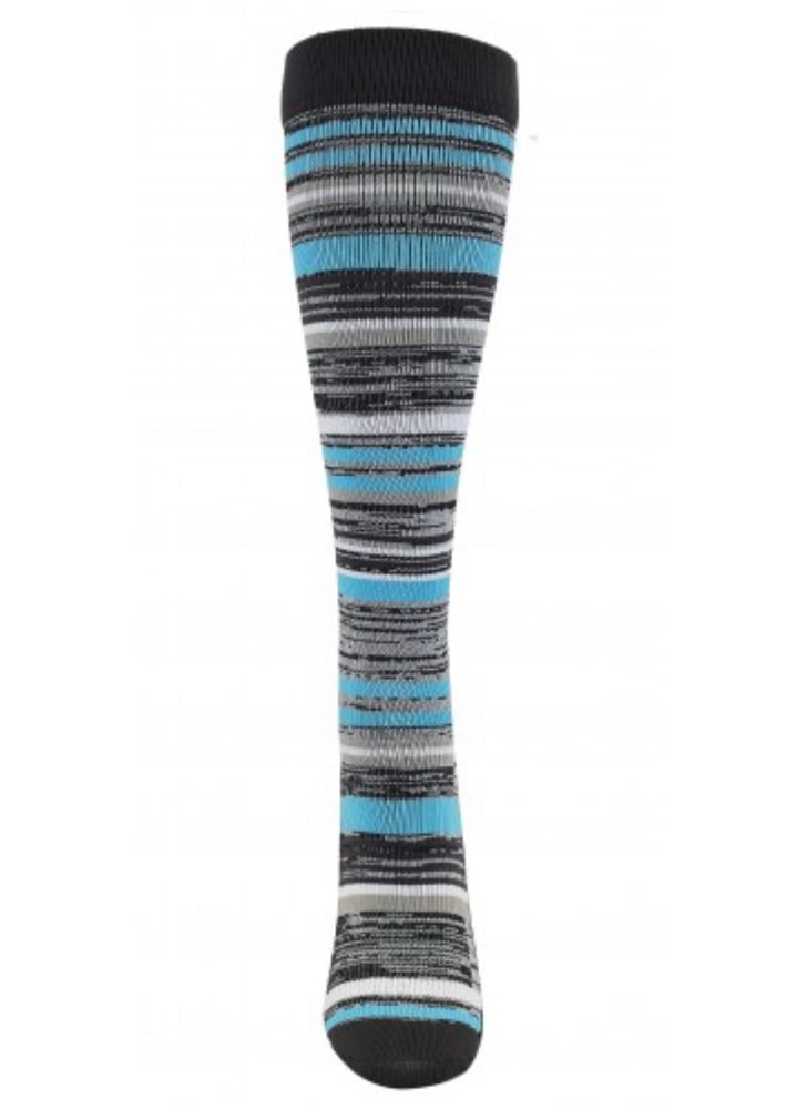 Image of Marled Blue Fashion Compression Sock 