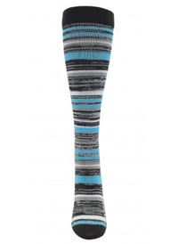 Image 1 of Marled Blue Fashion Compression Sock 