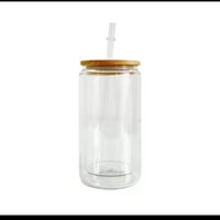 Image 1 of 16oz beer can - Acrylic natural lid
