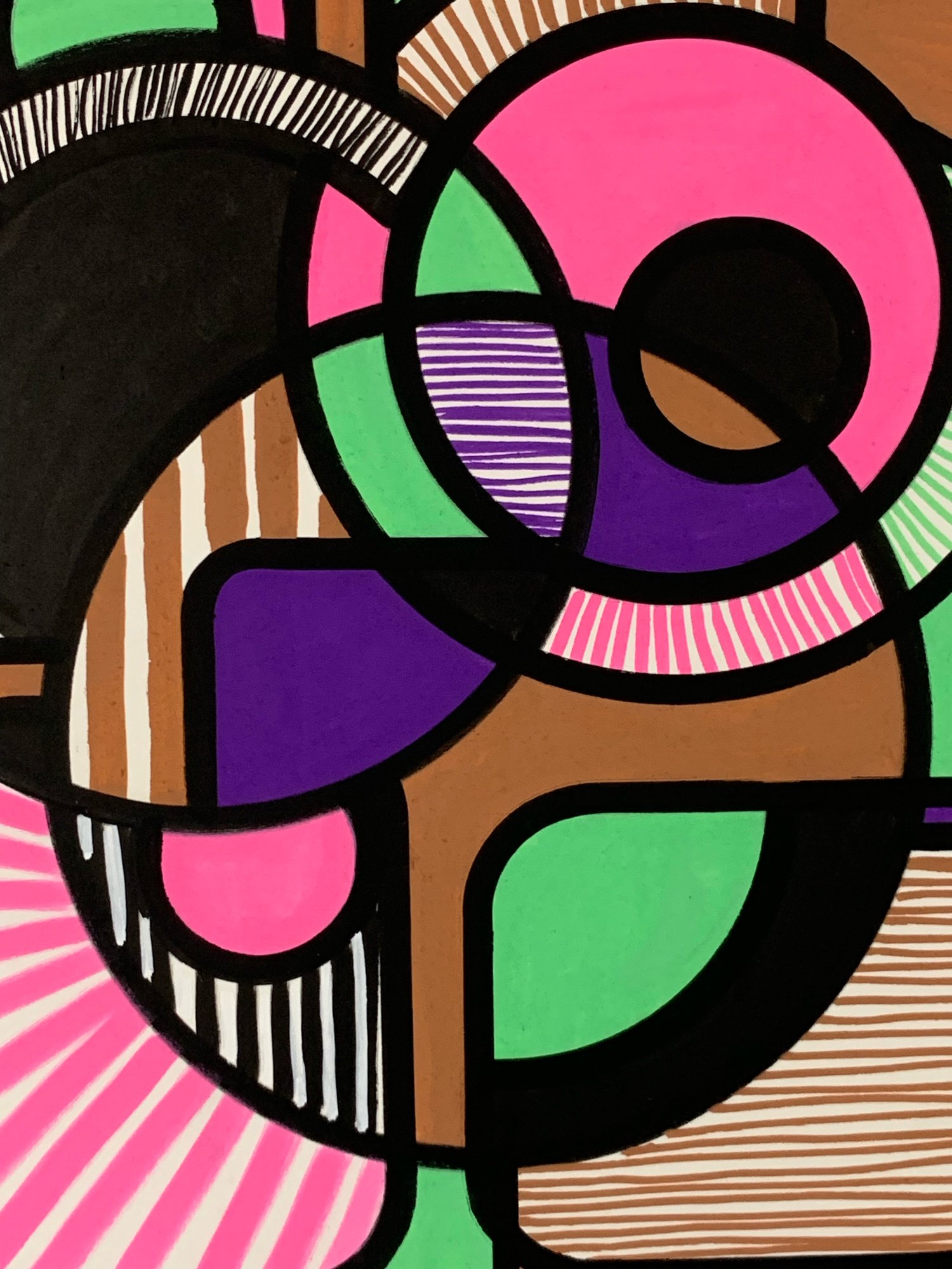 Image of 'Beginning' A3 Acrylic Painting on Paper Unframed