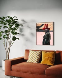 Image 11 of Painting / maleri / "København – Malerdrømme og tankestreger – Metrokonen" / 60x75 cm