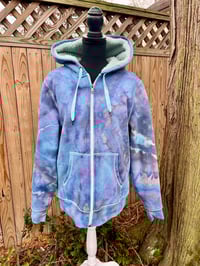 Image 1 of Sherpa Lined Unisex Fit Zip Up Hoodie Size Medium 