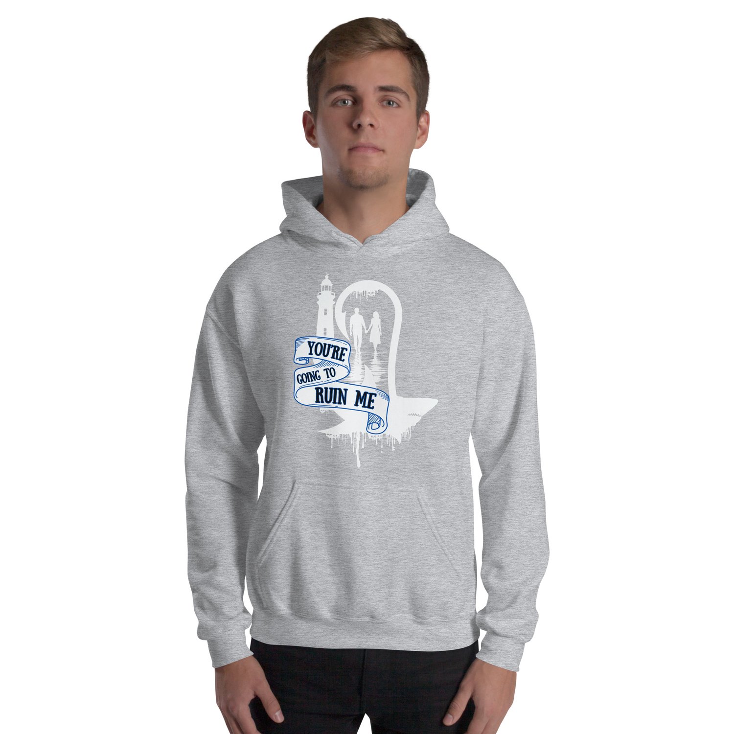 Image of Officially licensed does it hurt you're going to ruin me white Unisex Hoodie