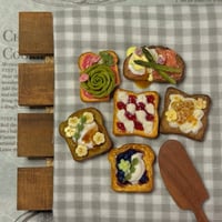 Image 1 of Hand Sculpted Toast Magnets