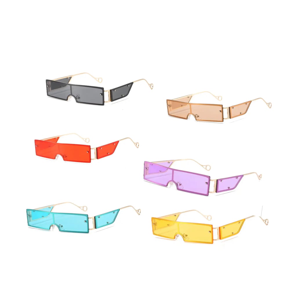 Image of Small Rectangle Sunglasses Women 