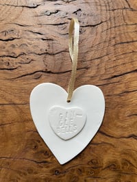 Image 3 of Heart christmas decoration 'Gin-gle Bells'