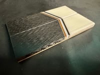 Image 3 of White Faux Ivory & Crosscut Carbon Fiber Knife Scales