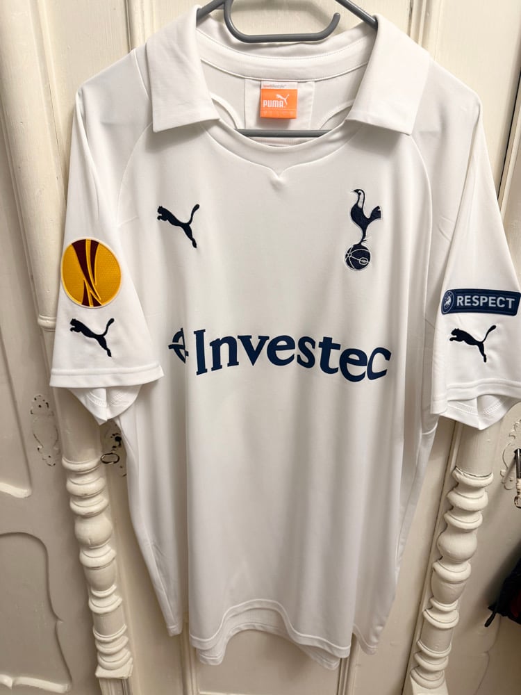 Image of PRE ORDER: Tottenham Hotspur “BALE 3” 2011/12 Home Cup Shirt + Europa patches (L)