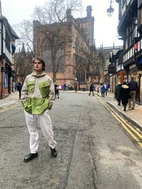 Image 8 of Slanted Pocket Hooded Safari Jacket