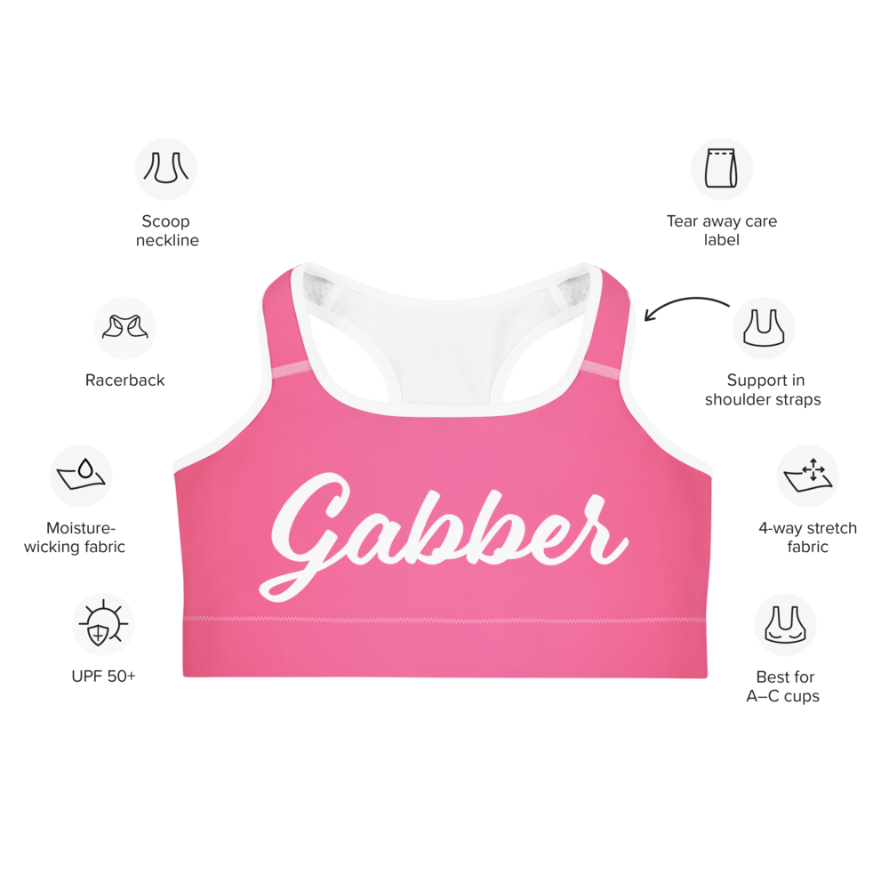 Image of I’m a GABBER GIRL sports bra
