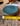 Shallow Lidded Pot in Teal