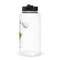 Image 3 of hike is so fun Wide mouth plastic water bottle 