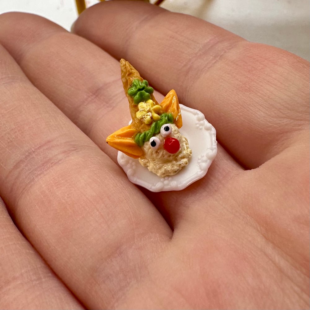 Image of Ice Cream Cone Clown for Dollhouse