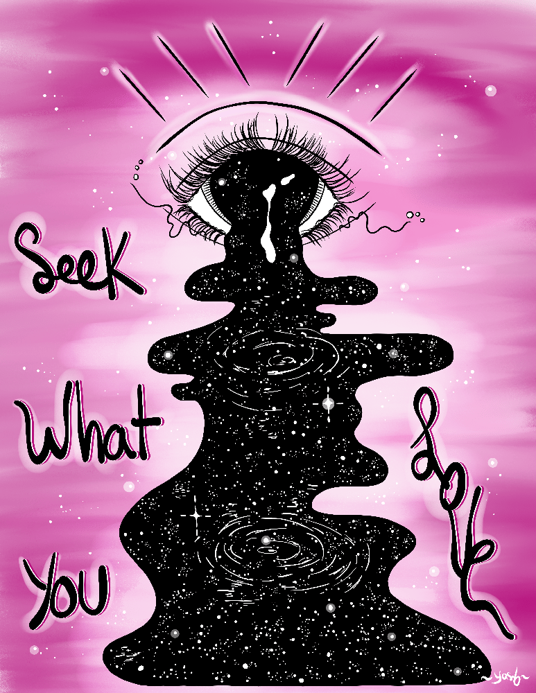 Image of seek what you love print