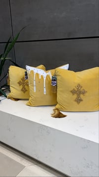 Image 2 of Gaudy Rich Cross Pillow