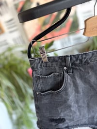 Image 3 of  Target black wash denim shorts