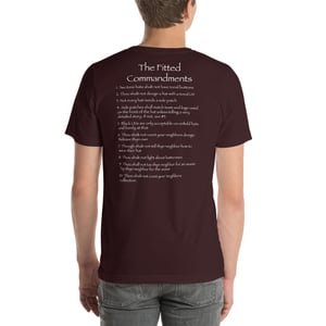 Image of Fitted Commandments - White Print