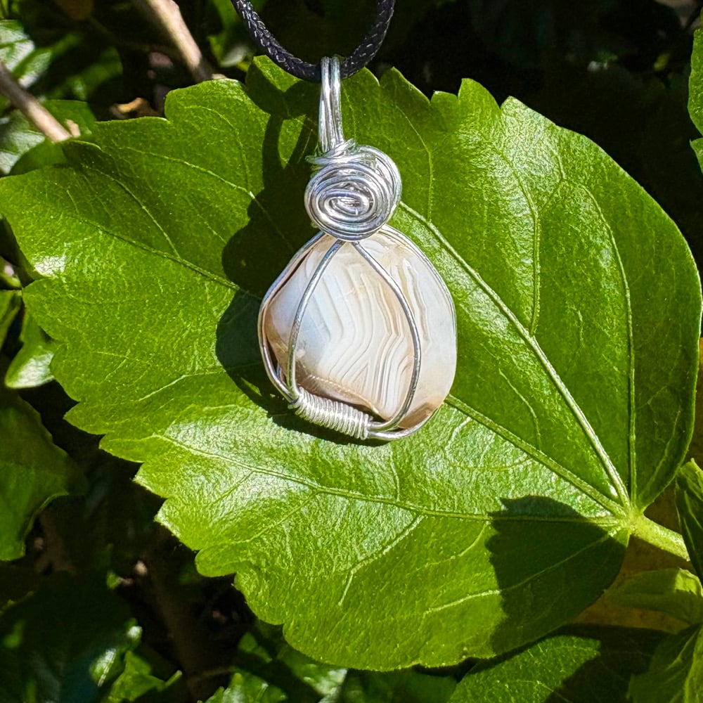 Image of botswana agate pendant