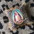 Virgin of charity leopard fabric cushion cover Image 2