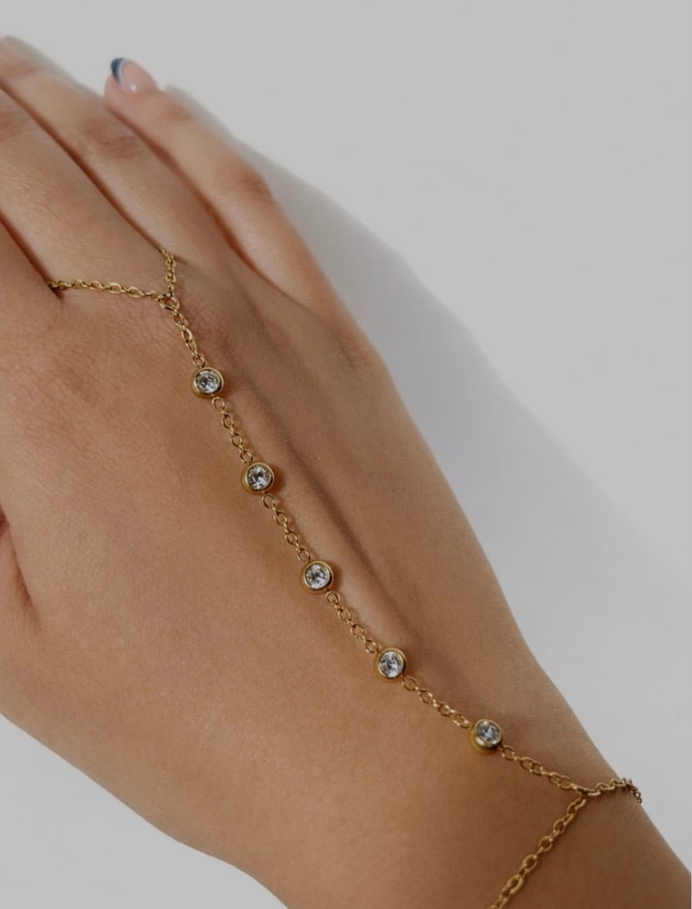 Image of LYRA Hand Chain | Gold Plated 