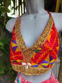 Image 8 of Bralette halter top red and shells