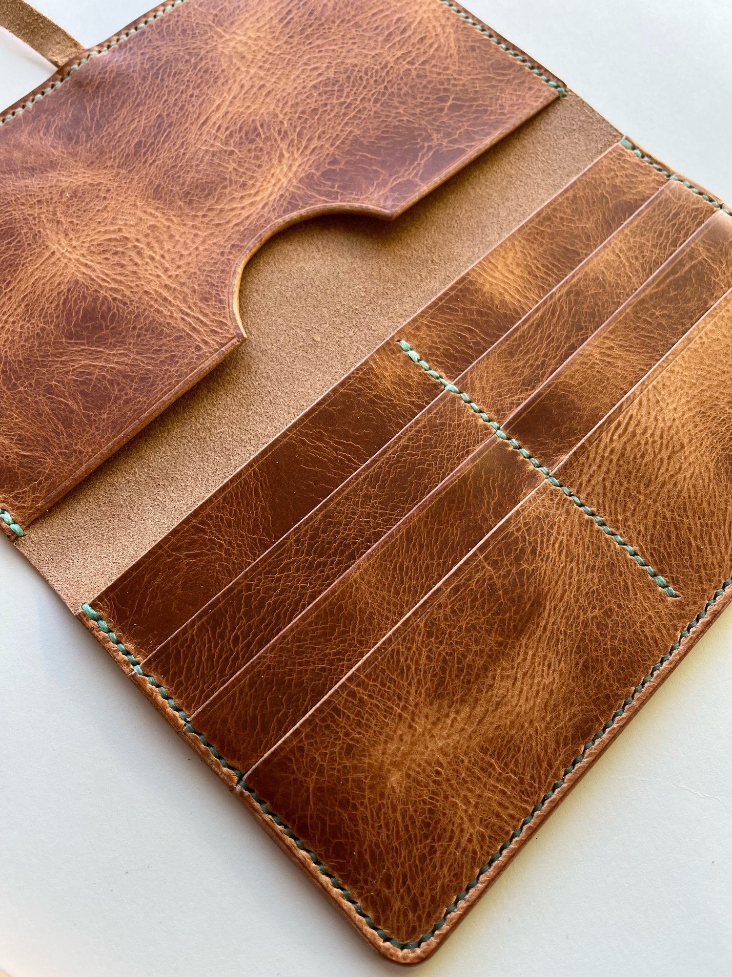 Image of Natural Waxy Wrap Clutch Wallet 