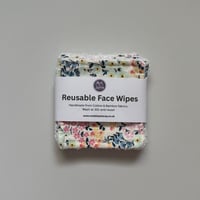 Image 1 of Spring Floral Reusable Makeup Remover Pads (Pack of 4) – Eco Friendly Washable Face Wipes