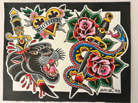 Image 3 of Number 5 original 11”x14” flash sheet