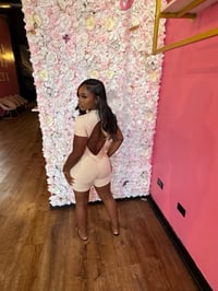 Image 4 of cream shorts bodysuit