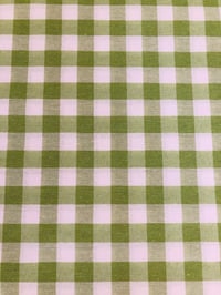 Image 3 of Loneta/Vichy - Doble Cara - Cuadro Grande - VERDE PISTACHO - 8€/m