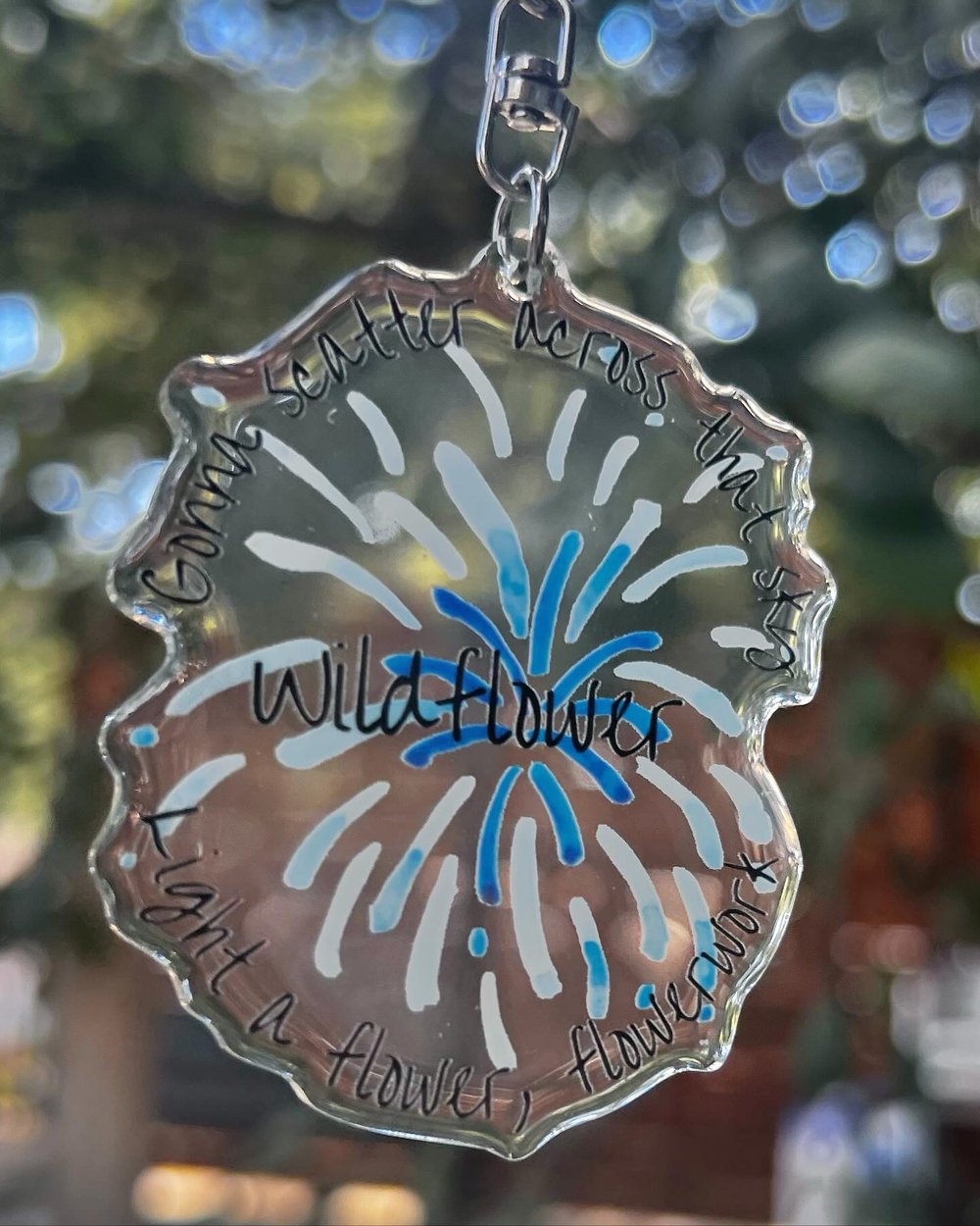 Wildflower Acrylic Keychain