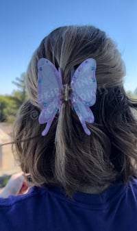 Image 2 of [IN HAND] PURPLE BUTTERFLY CLIP